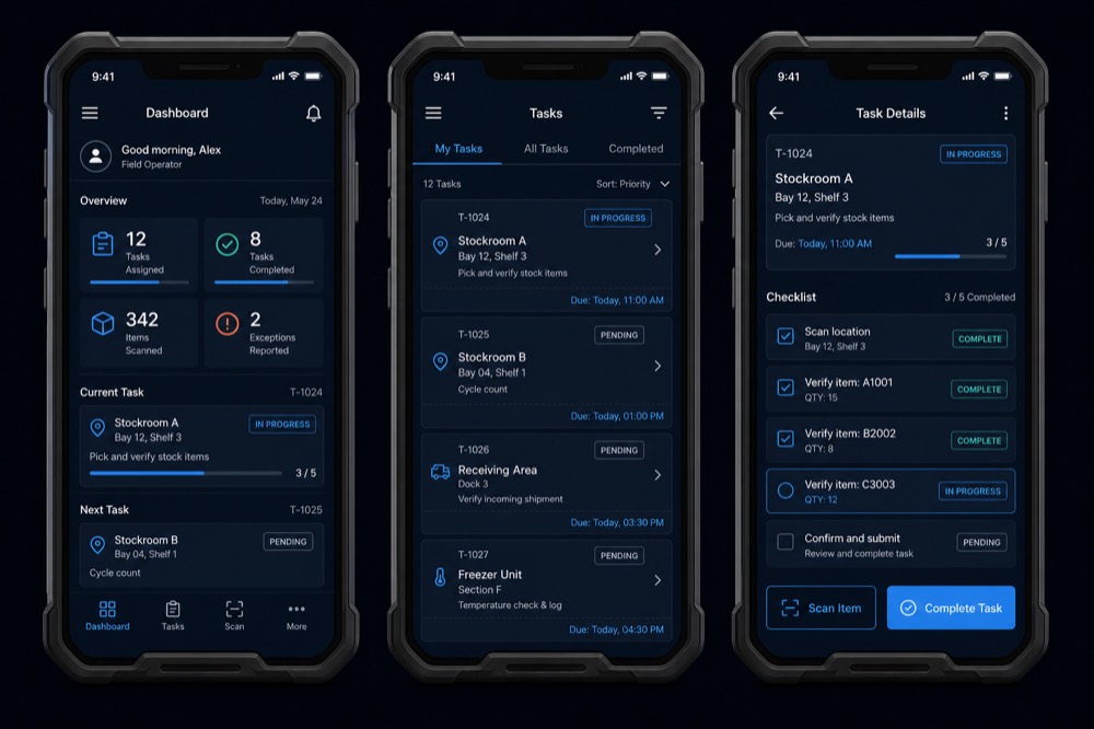 Enterprise mobile app example
