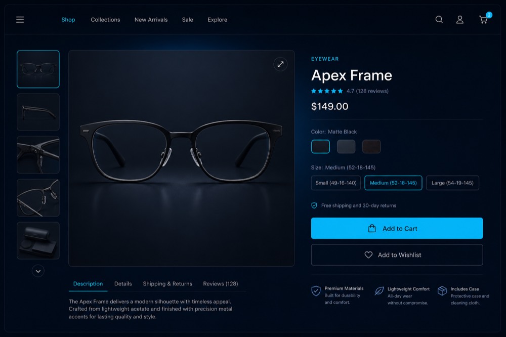 Ecommerce website example