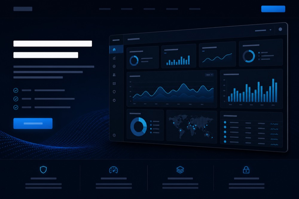 SaaS website example