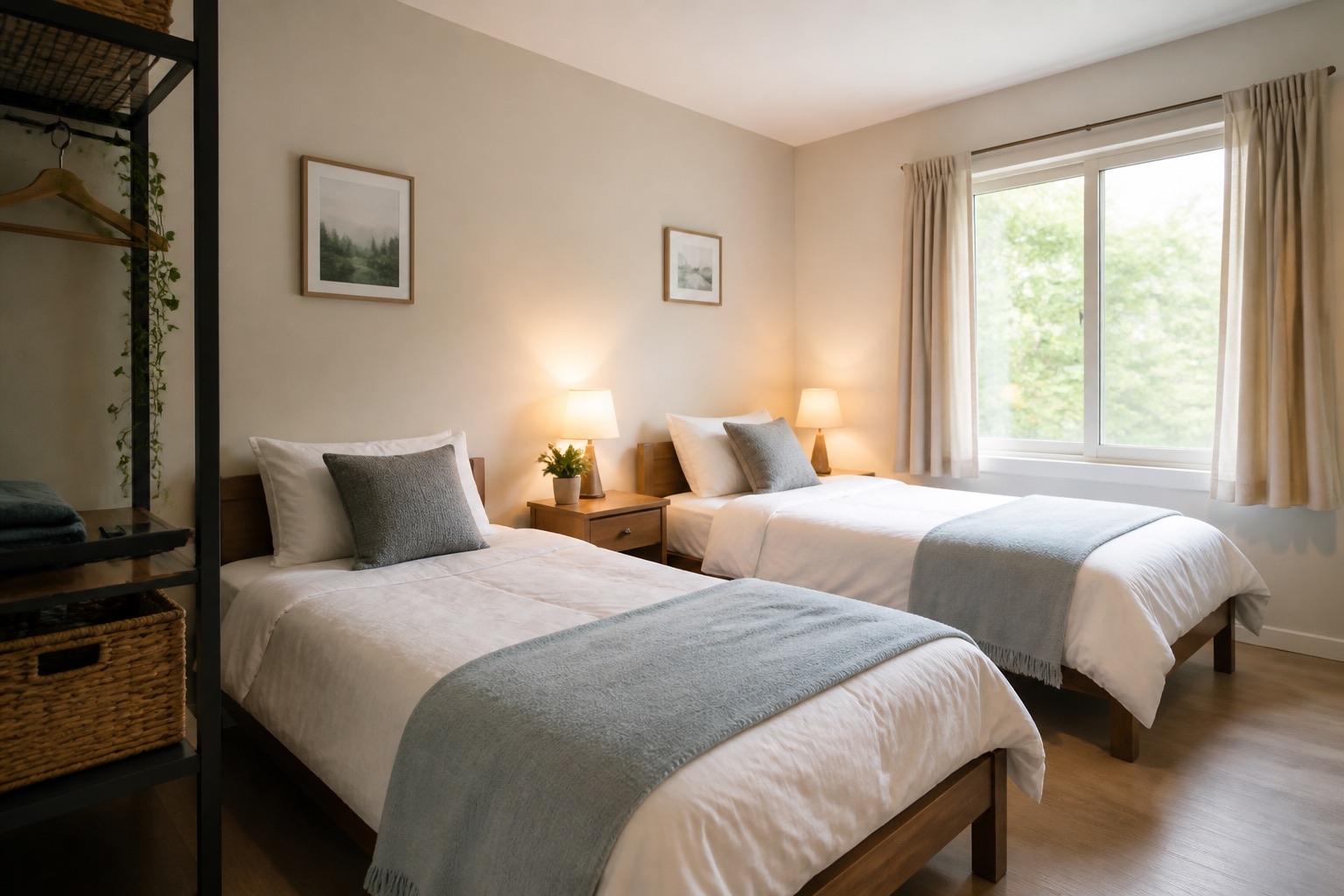 Private hostel rooms ready for residents